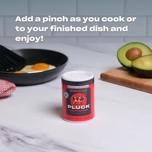 100 Pluck Southwest AKA Spicy Mild Organ Meat Blend Seasoning | From Grass-Fed & Grass-Finished Pastured Beef Organs