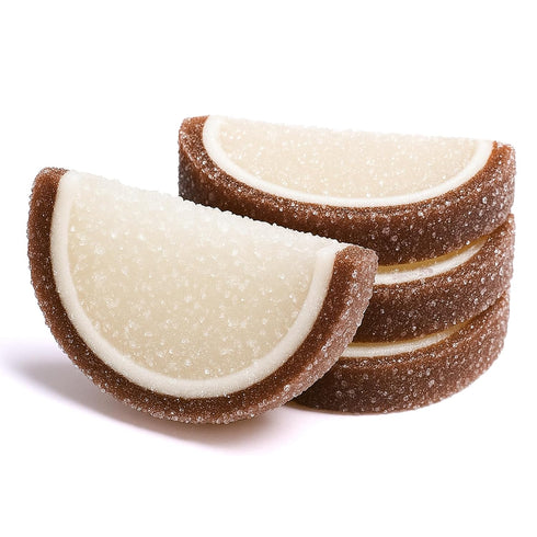 3 Gummies Gummies NY Spice Shop Coconut Fruit Slices Candy - Pound Sweet Flavor Chewy Jelly Fruit Slices Candy - Old