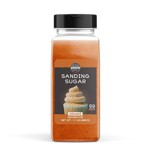 Birch & Meadow Orange Sanding Sugar, 1.1 lb. Colorful Sugar Crystals for