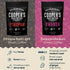 Set, 4 16 oz Gourmet Coffee Sampler Gift Box Roasted Coffee Ground, Sumatra Dark, Kenya AA Medium-Dark, Rwanda Medium