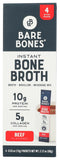 Bare Bones Beef Bone Broth Instant Powdered Mix Packets 4 Pack