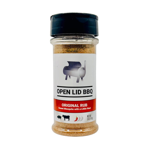 OPEN LID BBQ 5.0 | Original Rub | Beef, Pork, Vegetables | Ounces