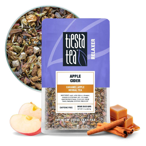 Tiesta Tea - Apple Cider, Loose Leaf, Caramel Apple Herbal Tea, Non-Caffeinated,