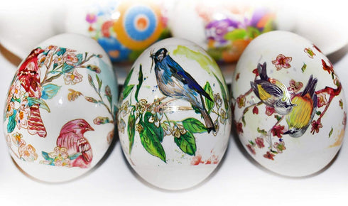 7 Diximus Ukrainian Easter Egg Wraps Pysanka Egg Pysanky Supplies - Thermo Heat Shrink Sleeves - Easter Egg Decorating