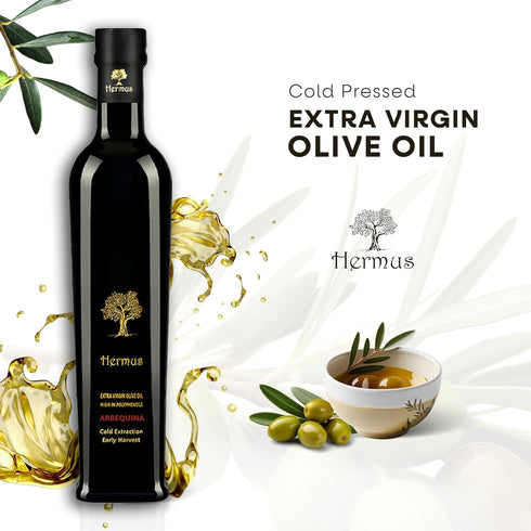 %100 Hermus | Extra Virgin Olive Oil | Award Winning | Premium Quality | Arbequina | Very Early Harvest | High
