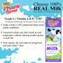 Prairie Farms Dairy 1% 8 oz. (27 Pack) Prairie Farms Percent Milk, Shelf Stable Low Fat Milk, Boxed & Ultra Pasteurized
