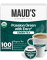 Maud's Organic Passion Green Tea Pods, 100 ct, Recyclable Single Serve Tea