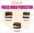 2.5 oz, 3 Pack Freeze Dried Ice Cream Sandwich Bites, Neapolitan, Crunchy & Sweet Snack, Dehydrated, Resealable Gift