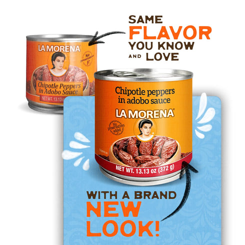13oz (6 pack) (Packaging La Morena Chipotle peppers in adobo sauce, may vary)