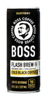 BOSS Coffee by Suntory - Japanese Flash Brew Original Black Coffee, 8oz
