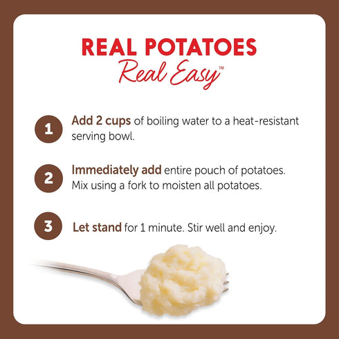 100% 4 4 (Pack 12) Idahoan Smoky Cheese & Bacon Mashed Potatoes, Naturally Gluten-Free, Real Idaho Potatoes, servings