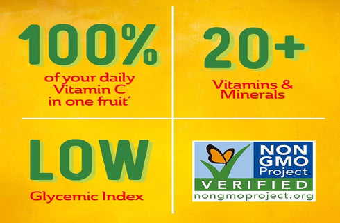 Generic 32 oz FruitBetter Golden Kiwi Fresh SunGold Kiwis Naturally Sweet Tropical Flavor High Vitamin C Superfruit
