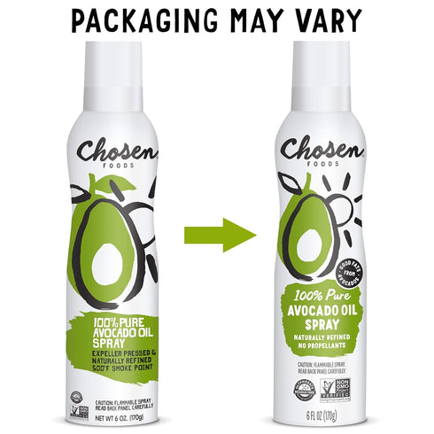 Chosen Foods 100% Pure Avocado Oil Spray - Keto and Paleo Friendly Cooking Spray for Baking and Frying