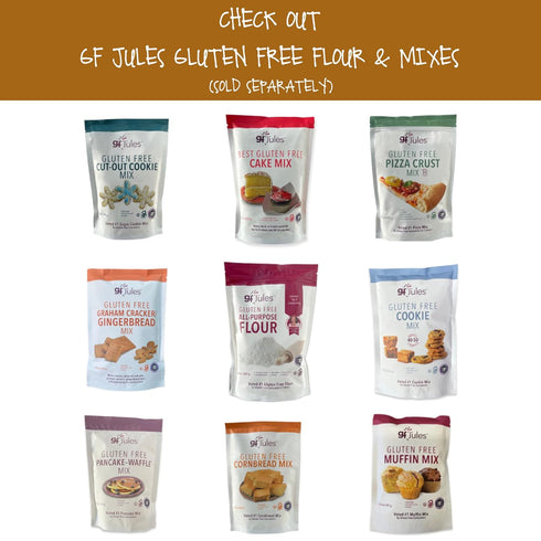 9 18 gfJules Certified Gluten Free Bread Baking Mix | Loaf, Baguettes, Bagels, Focaccia and more | No Grit, Non-GMO