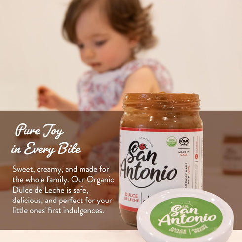 15 oz San Antonio Organic Dulce de Leche Classic Milk Caramel Spread - Gluten & Lactose Free, Dessert Filling