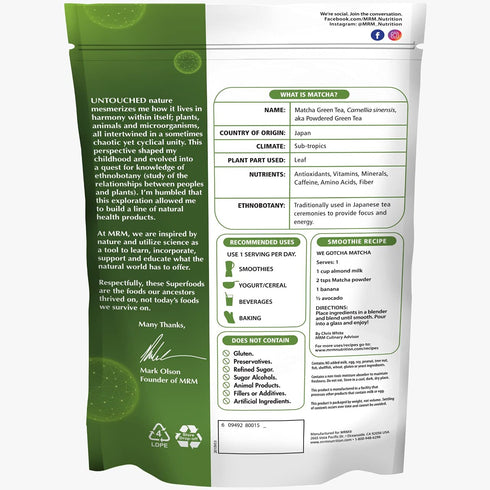 MRM Super Foods Matcha Green Tea Powder - 6 Ounce