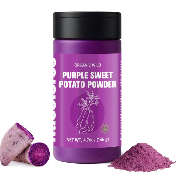 100% Organic Freeze-Dried Purple Sweet Potato Powder (4.76oz) | No Sugar Added: