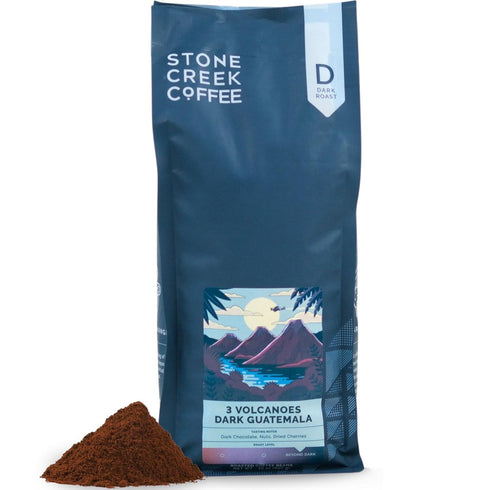 Stone Creek Coffee Dark Roast Ground Coffee 2 LB (Pack of 1)