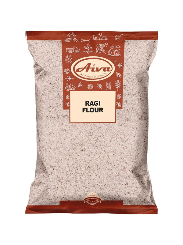 Aiva Finger Millet Flour | Ragi Flour (4 LB) Stone-Ground Whole Grain