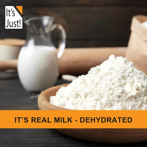 1.5 2 It's Just - Powdered Non-Fat (Skim) Milk, rBST/rBGH Hormone Free, Shelf Stable, Just Add Water, Makes Over Gallon