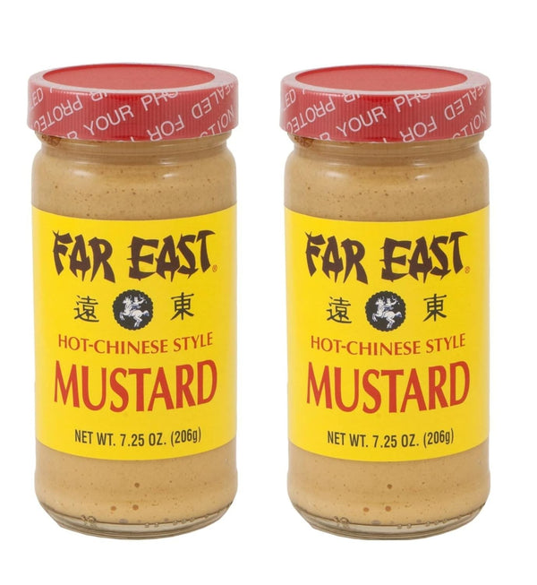 Generic Hot Chinese Mustard - Two 7.25 Ounce Jars of Chinese Hot Mustard