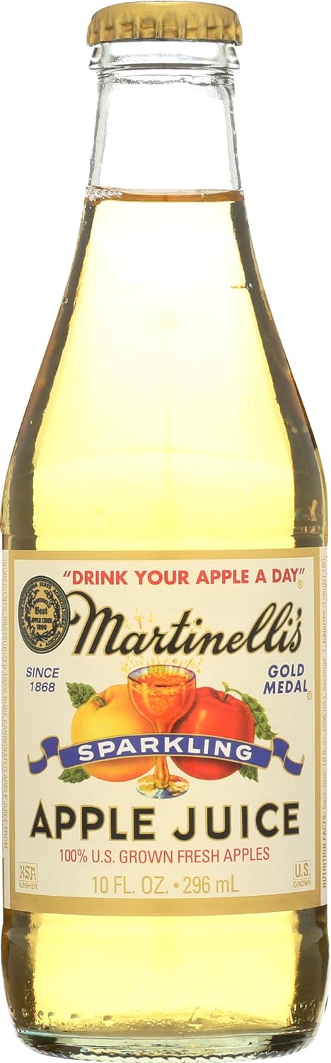 Martinelli's Sparkling Apple Juice, Alcohol Free, 10 Fluid Ounces (Pack Of 12)