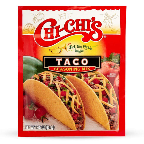 CHI-CHI’S Taco Seasoning Mix, 1.25 oz, Pack of 24