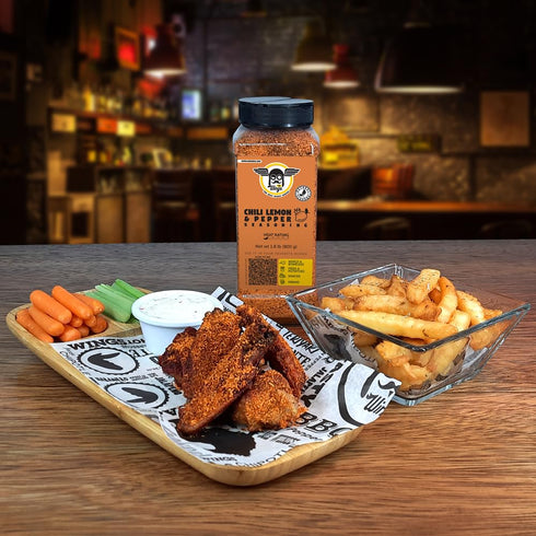 mr wings 1kg. Chili & Lemon Pepper Seasoning Perfect marinade to instantly upgrade your cooking, ideal powder salt