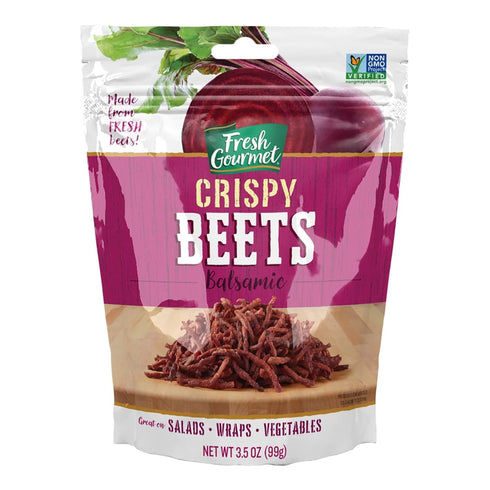 Fresh Gourmet Crispy Beets Balsamic and Fresh Gourmet Crispy Onions Garlic Pepper Bundle