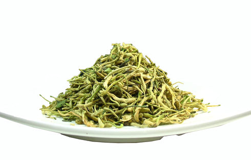 5 OZ (142 Greenhilltea traditional health herbs, Premium Honeysuckle buds grams), honey suckle tea NO GMO, NO