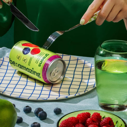 10 25 8 Pack Be Amazing Greens Drink, Mixed Berry, Ready to Drink, Organic Fruits & Vegetables, Coconut Water, Vitamin