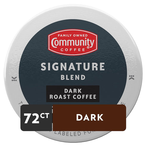 Community 72 Count 2.0 72 (Pack 1) Coffee Signature Blend Coffee Pods, Dark Roast, Compatible with Keurig K-Cup