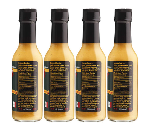 Gringo Bandito Hot Sauce, Spicy Yellow, 5 Ounce (Pack Of 4)