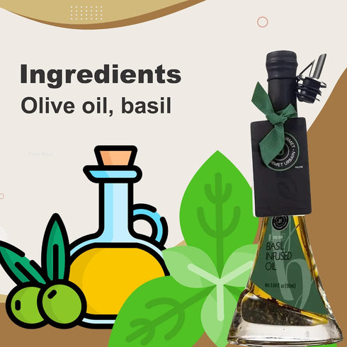 100% 90ml (3.04oz) Urban Gourmet ISO Infused Pure Extra Virgin Olive Oil With Pourer Used in Marinades, Brushed on