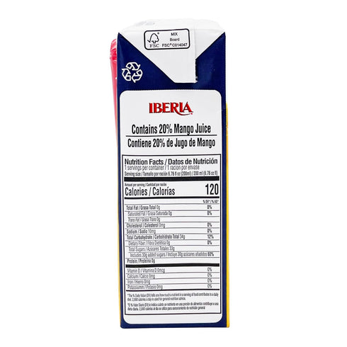 6.8 oz (Pack 24) Iberia Mango Nectar, fl