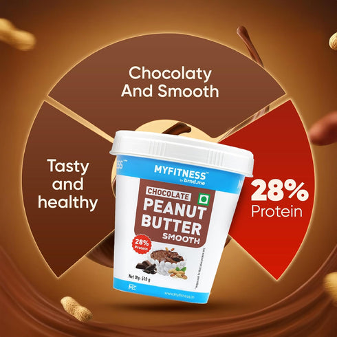(17.9 MYFITNESS Peanut Butter Chocolate Smooth Non-GMO Gluten-free No Preservative All Natural Ingredient High Protein