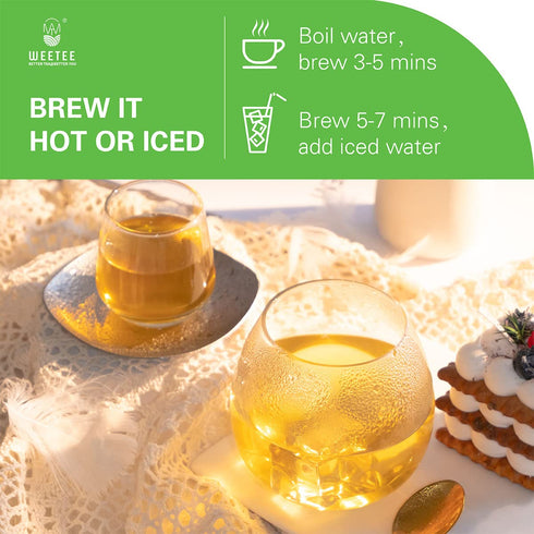 100 Count CO2-Decaffeinated WT WEETEE Organic Decaf Green Tea Bags, Organic Green Tea | | Super Antioxidant |