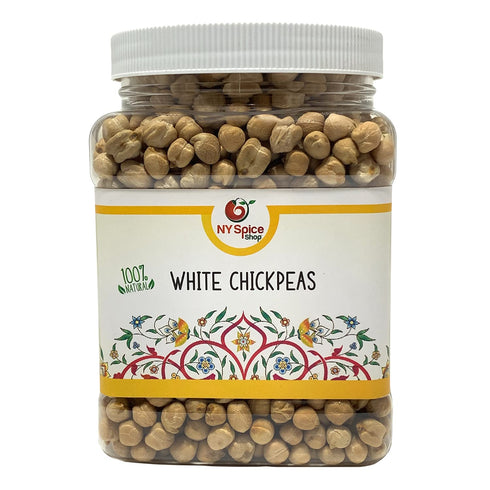 NY SPICE SHOP White Chickpeas - 1.5 Pound (lbs.) Dried White Beans