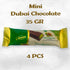 Generic 4-Pack 35 (1.23 oz) Mini Dubai Chocolate Bars with Pistachio Milk Chocolate, g Each