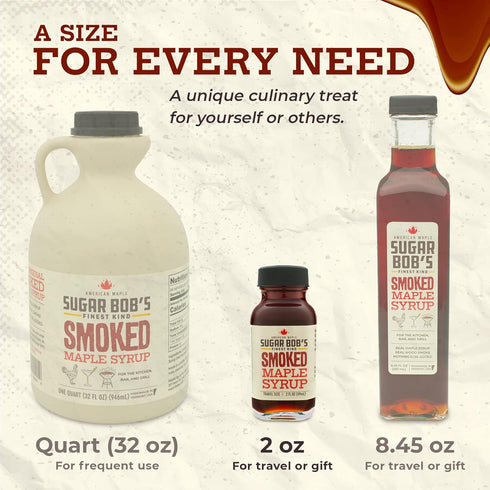 Sugar Bob's Finest Kind Smoked Maple Syrup - Travel Size, 2 oz