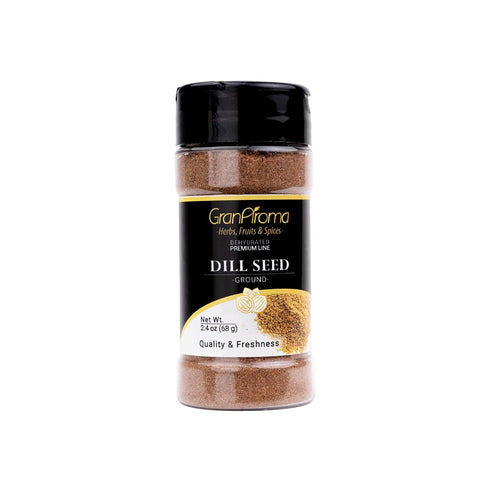 GranAroma Ground Dill Seed, Aromatic Herb, Seasoning for Pickles, Salads, and Seafood