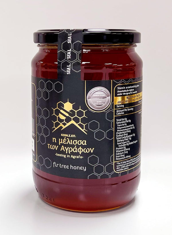 Generic Fir Honey from Agrafa Greece-Pure Award Winning, Raw Unfiltered Authentic Greek Honey