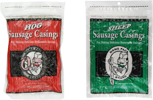 DeWied Natural Sheep Casings Home Pack Size & Hog Home Pack Sausage Casings