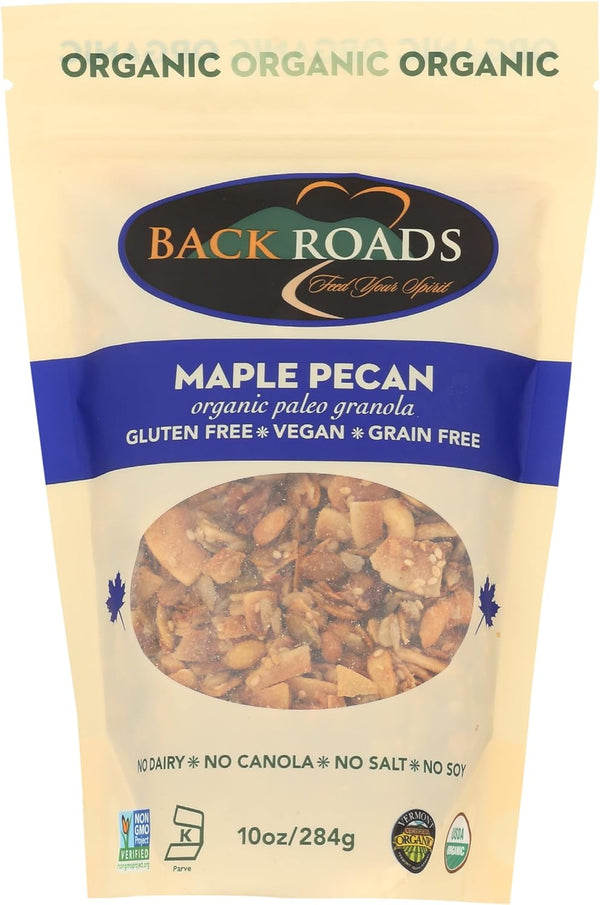 BACK ROADS Organic Maple Pecan Granola, 10 OZ