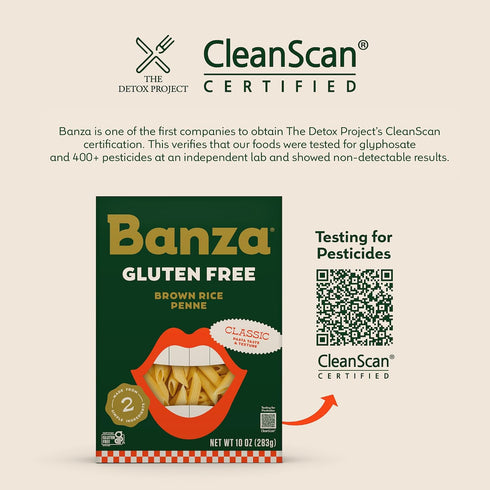 Elbows (6-Pack) Banza Brown Rice - Gluten-Free Pasta Made in Italy - Non-GMO, Classic Texture, Perfect for Leftovers
