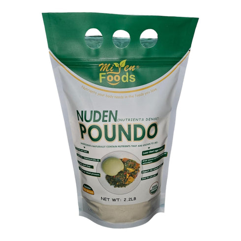 NUDEN(nutrients dense) The NUDEN Gourmet Poundo (Flour) - 100% Organic flour for Poundo/Swallow/Fufu; Dumplings;