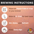22 Counts Crazy Cups Peach Cider Pods, Sweet Peach Cider Drink, Single Serve Pods for keurig k cups machine