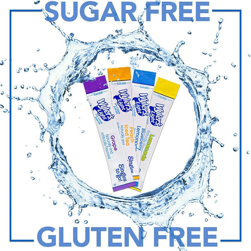 Packets, 96 7 (Pack 12), 5.64 Wyler's Light Singles To Go Powder Water Drink Mix, Single Servings, Peach Iced Tea