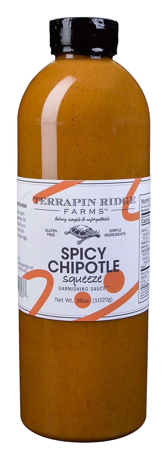 Terrapin Ridge Farms Spicy Chipotle Garnishing Sauce Smoky & Zesty Sauce for