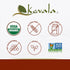 12 oz, 340g Kevala Organic Black Tahini - Gluten Free Black Sesame Paste for Bread, Kitchen Pantry Staple Processed